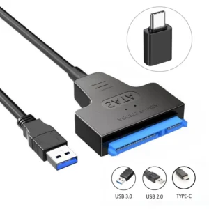 congdi SATA to USB 3.0 Cable (Type-C to III) for 2.5-Inch HDD/SSD