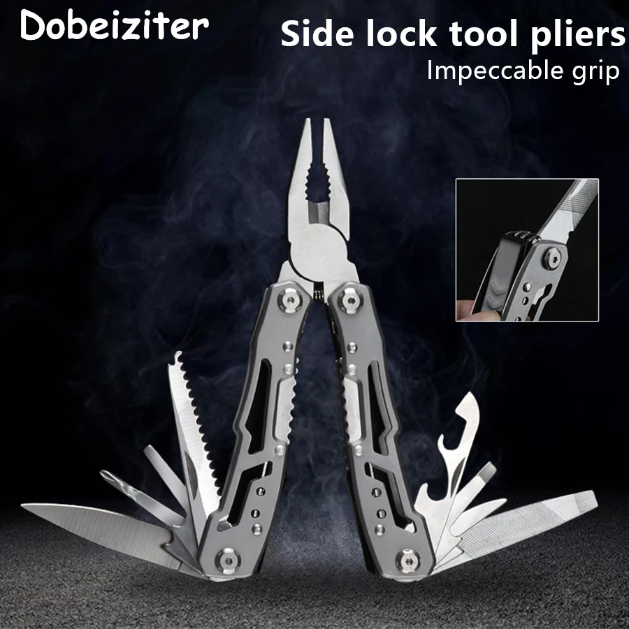 Stainless Steel Folding Pocket Multitool Knife & Pliers